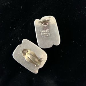 Sterling silver clip on earrings.